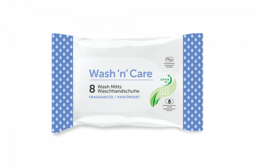 MA-907 1  Wash 'n' Care eco Waschhandschuhe parfümiert