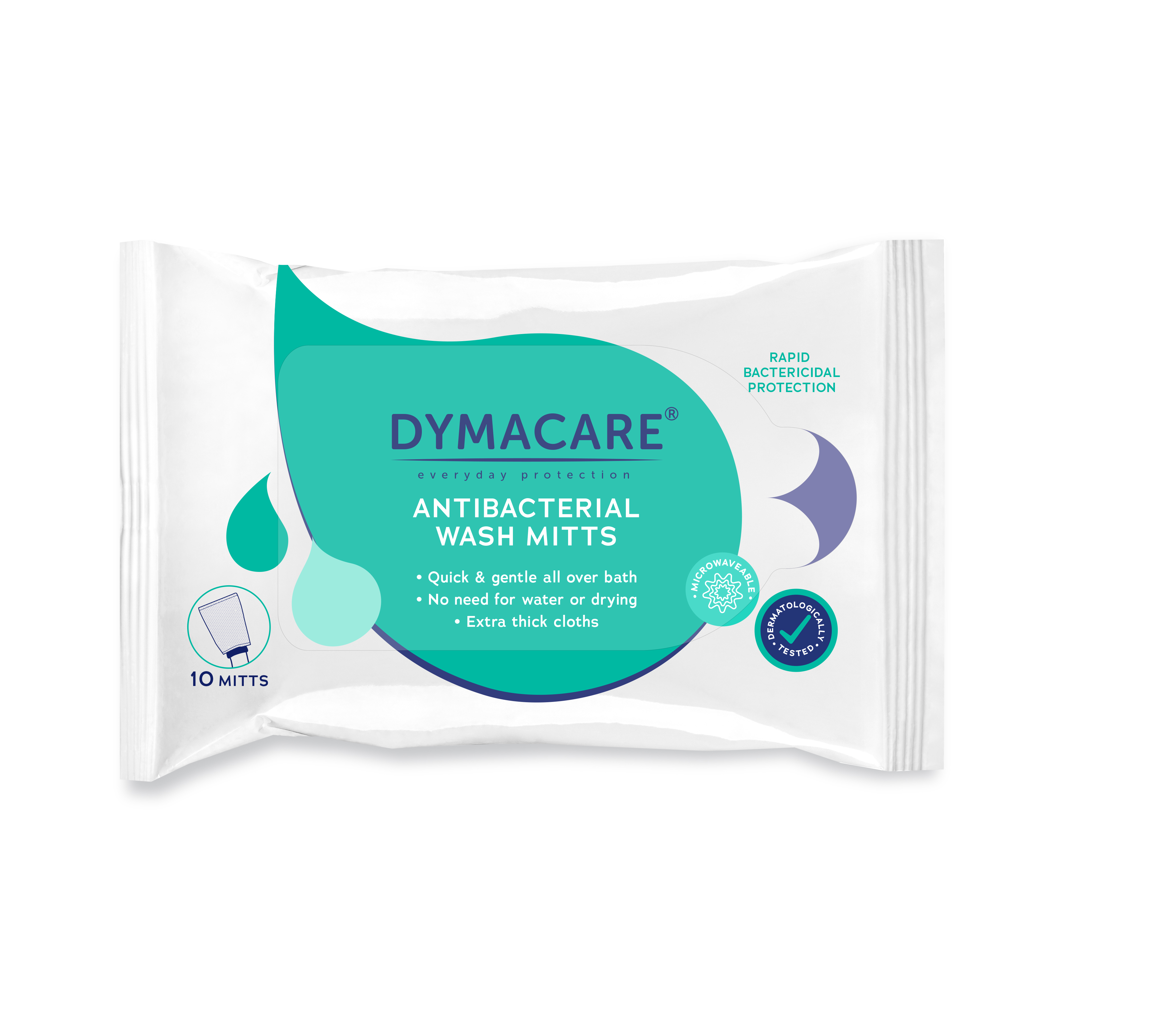 Klinik Qualit/ät DYMACARE/® Feuchte Waschhandschuhe 5 Packungen Mit pflegender Aloe Vera Gro/ße und weiche Waschhandschuhe f/ür die Ganzk/örperwaschung ohne Parf/üm